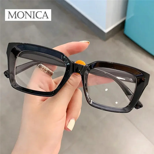 1PC Oversized Square Reading Glasses Men Women Portable Large Frame High-definition Presbyopia Eyeglasses Diopter 0~+ 3.00 gafas